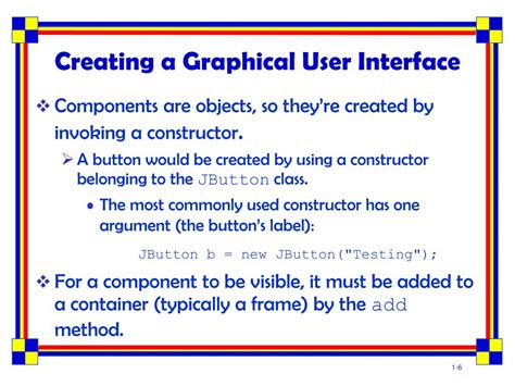 Creating a User Interface Java 的图像结果