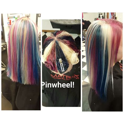 Image result for Pinwheel Hair Color Blocks