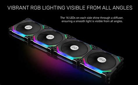 Lian Li UNI Fan SL 120 3x120mm RGB Case Fan/Cooler for PC - Black ...