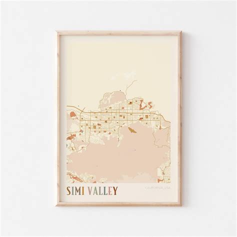 Simi Valley Map Poster, Simi Valley Print, Simi Valley Poster, Simi ...