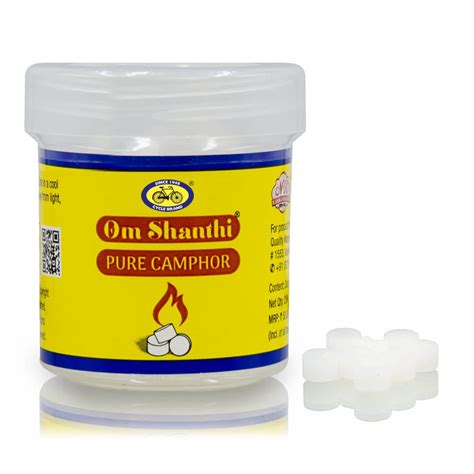 Cycle Om Shanthi Pure Camphor – Pack of 2 Karpooram, 100% Pure Kapoor ...