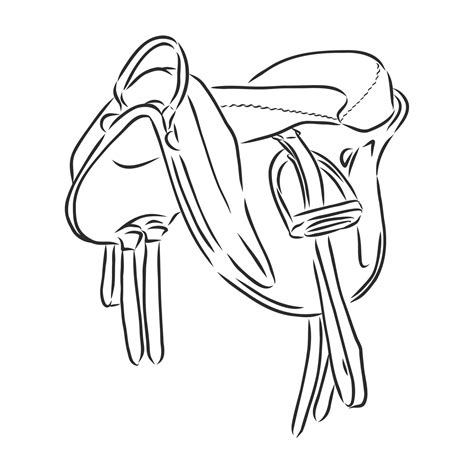 Horse Saddle Drawing at Ashley Bruny blog