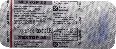 Nextop 25 MG Tablet (10): Uses, Side Effects, Price & Dosage | PharmEasy