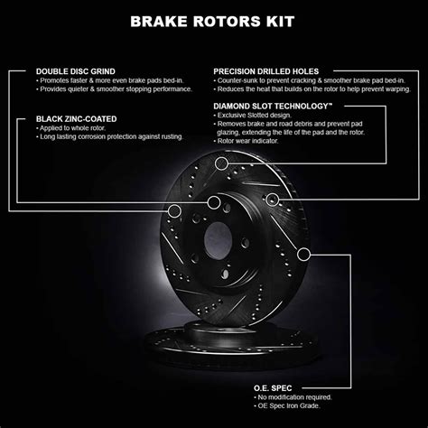 R1 Concepts Front Brake Rotor Kit |Brake Rotors| Brake Disc |Drilled ...