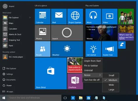 Image result for Start Menu for Windows 10