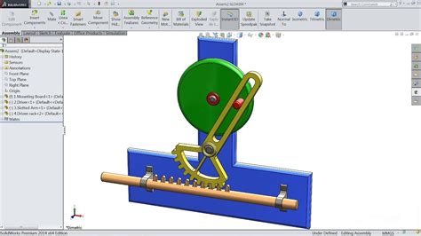 SolidWorks Motion Study Motor 的图像结果
