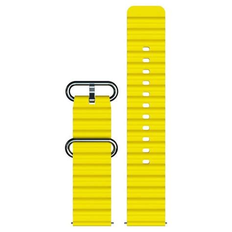 Buy Online Fastrack Smart Yellow Silicone Bubble Strap 22 mm ...