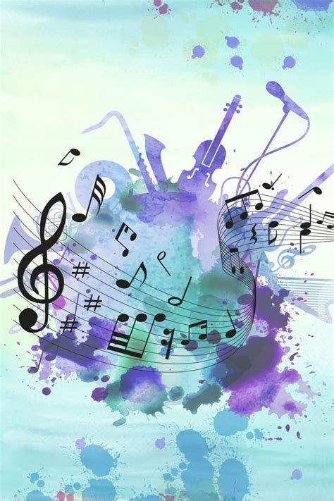 Watercolor Music Musical Notes Advertising Background in 2020 | Music ...