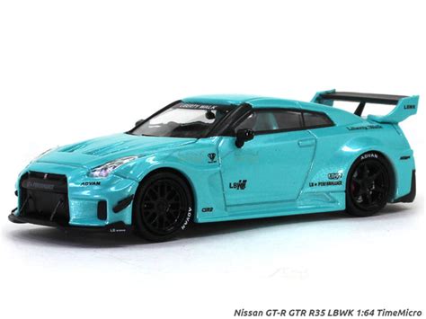 Nissan GT-R GTR R35 LBWK 1:64 TimeMicro diecast scale model miniature ...