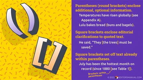 Parentheses Brackets