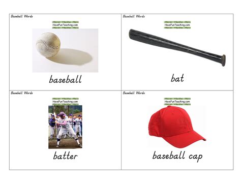 Baseball Flashcard 的图像结果