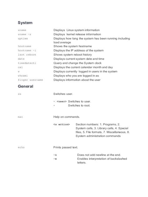 Image result for Linux Commands Cheat Sheet PDF Download