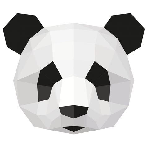 Wall sticker Panda in geometric shape | wall-art.com