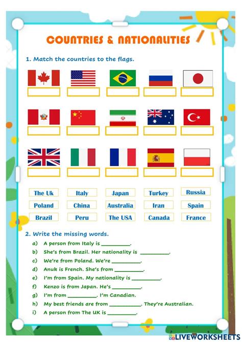 Countries Worksheet 的图像结果
