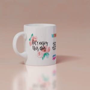 MODEST CITY 'Lets Enjoy This Day' Motivational Printed Quote White ...