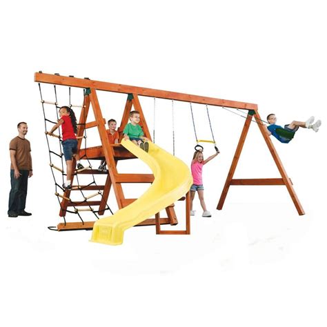 DIY Yourself Pioneer Custom Outdoor Swing Set India | Ubuy
