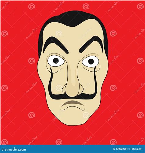 Money Heist Mask Cartoon Vector | CartoonDealer.com #178222261