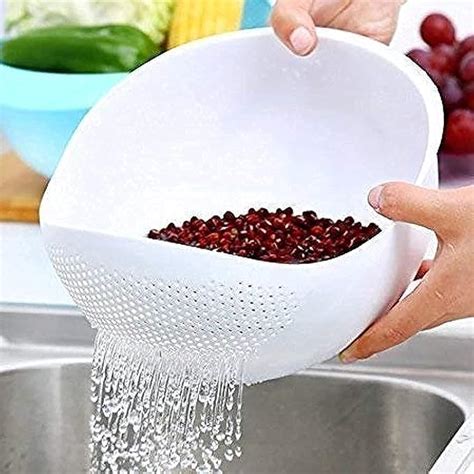 Woogor Rice Pulses Fruits Vegetable Noodles Pasta Washing Bowl ...