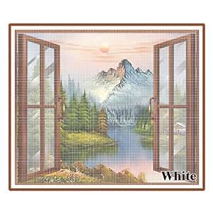 WNE Jaliwale Pre Stitched Window Mosquito net with Hook tap/Windows net ...