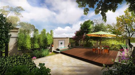 庭院景观设计_农村别墅花园设计_材料、施工与后期维护于一体