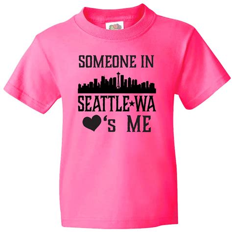 Bella Canvas Seattle Washington Someone Loves Me Skyline Toddler T ...