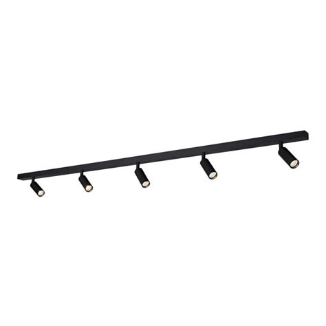 Regleta de techo Slim Negro Arenado (5xG9)