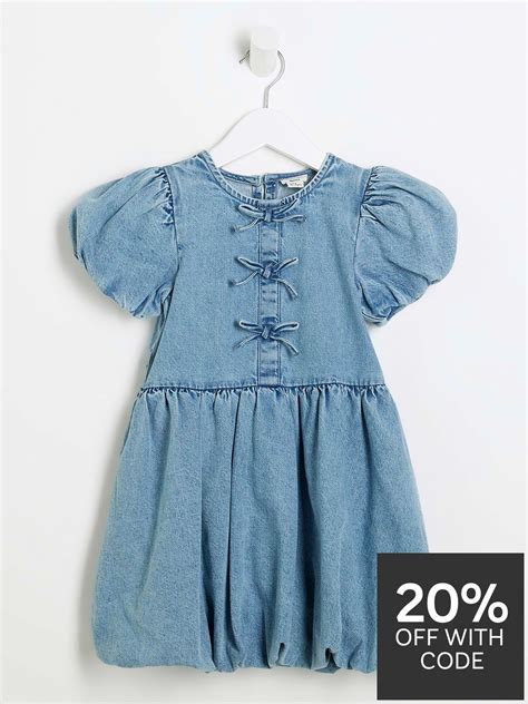 Girls Blue Dresses | Light, Navy & Royal Blue | Very