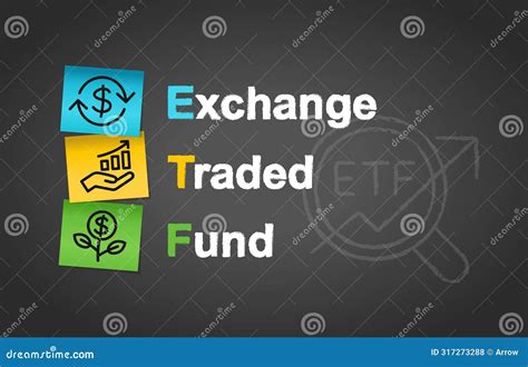 ETF Exchange Traded Fund Investment Post it Notes Infographic ...