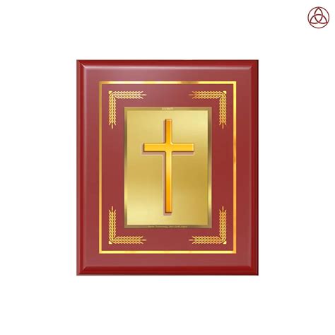 Holy Cross | Sacred Wall & Tabletop Photo Frame in 24K Gold Plated Foi ...