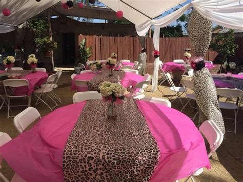 pink and leopard baby shower