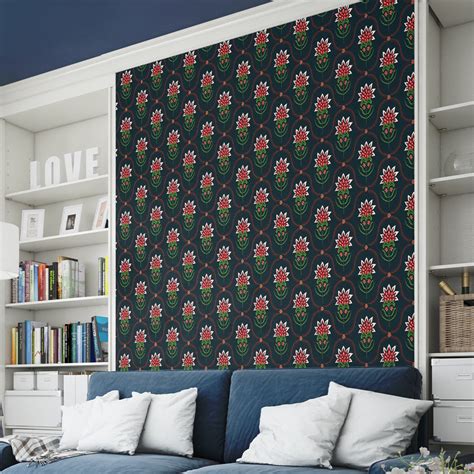 Artistic Floral Wallpaper Self Adhesive - Buy Now | The Seven Colours