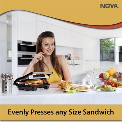 Nova NSG-2439 Sandwich Grill, Toast, Panini maker | Sandwich Maker ...