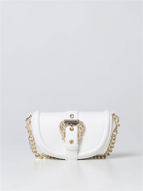 VERSACE JEANS COUTURE: mini bag for woman - White | Versace Jeans ...