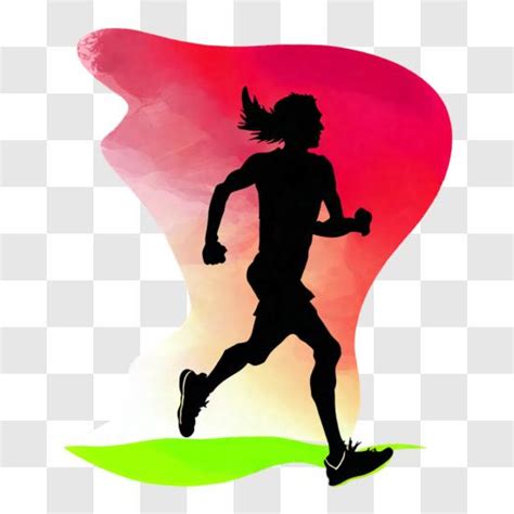 Running Silhouette PNG 的图像结果