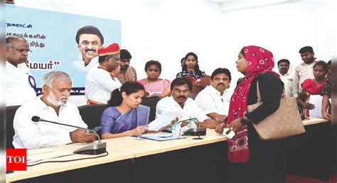 Mayor Gets 239 Petitions In Thiru Vi Ka Nagar | Chennai News - Times of ...