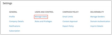 How to manage users