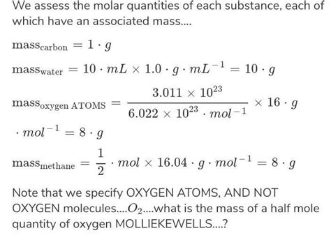 10. Which of the following has highest mass(a) 1 g-atom of(b) 1/2 mole ...