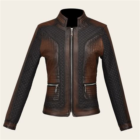 Chamarra para dama en piel genuina – Cuadra México