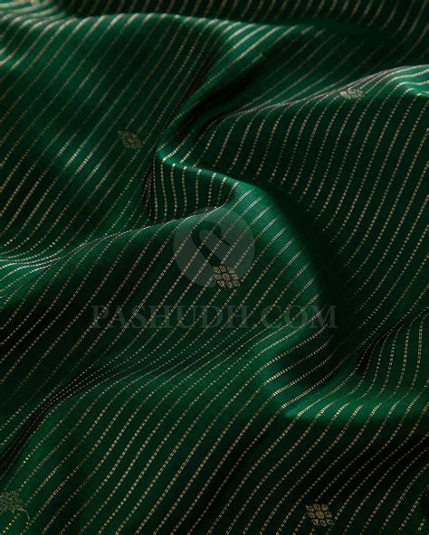 Dark Green And Pink Kanjivaram Silk Saree - S1106(B) – Pashudh Sarees