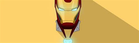 Download wallpaper yellow, background, shadow, helmet, Iron man, Iron ...