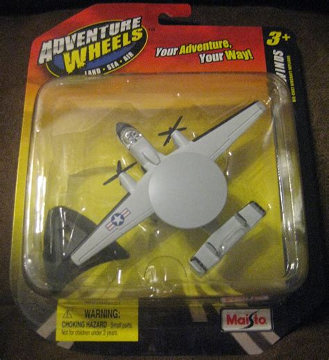 Adventure Wheels Tailwinds E-2c Hawkeye Navy Die-cast Airplane, Land ...