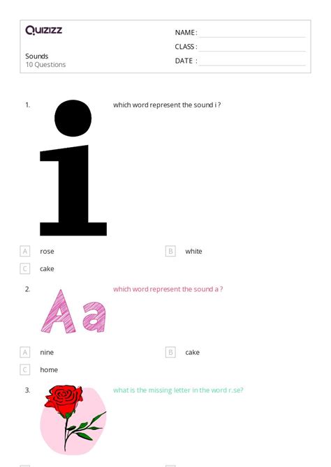 50+ Letter Sounds worksheets for 5th Class on Quizizz | Free & Printable