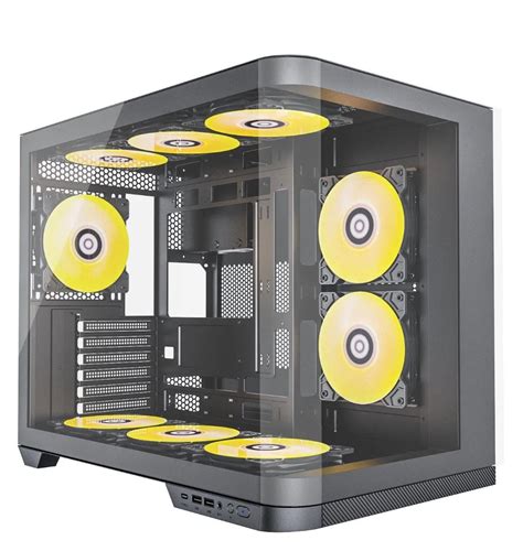 2024 New Competitive Curved Glass Gaming Case ATX Fish Tank PC Case ...