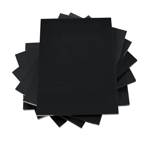 Buy Acrux7 6 Pack 5x7 inch Black Plexiglass Sheets Acrylic Sheets ...