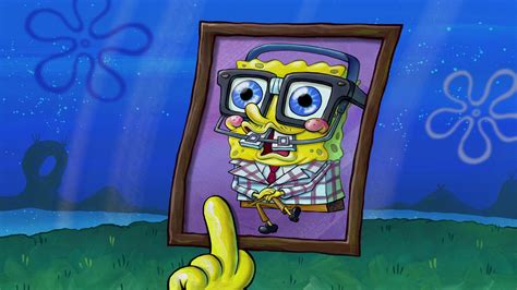 Spongebob With Glasses Wallpaper