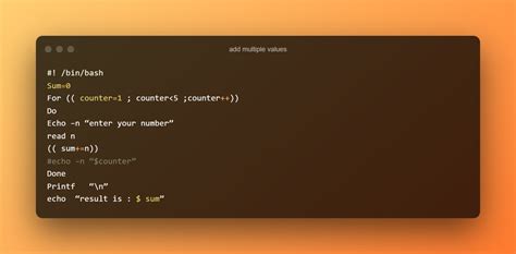 Use of in Shell Script 的图像结果