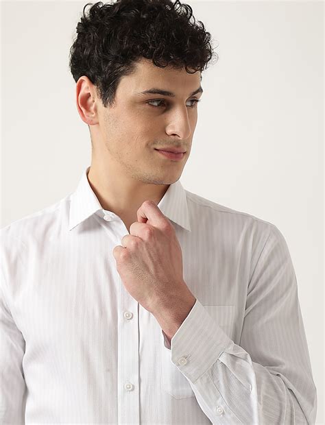 Buy Pure Cotton Striped Classic Collar Shirt at Marks & Spencer