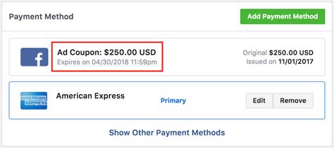 Image result for Facebook Ad Coupon Code