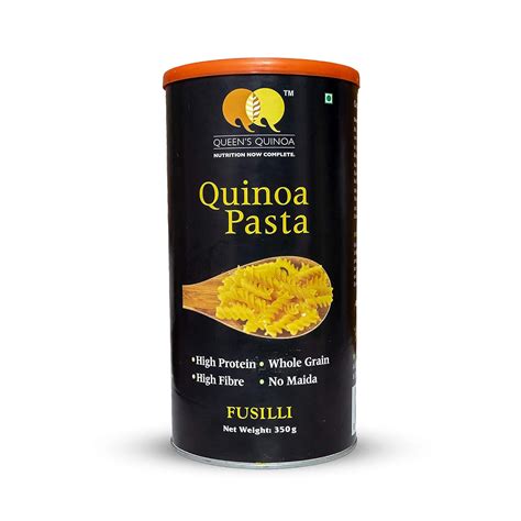 QUEENS QUINOA/Premium Quinoa Fusilli Pasta - 350g Pack - High Protein ...