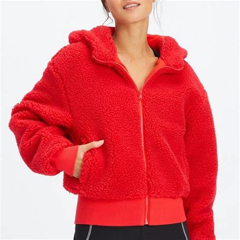 Fabletics Women's Red Jacket | Depop